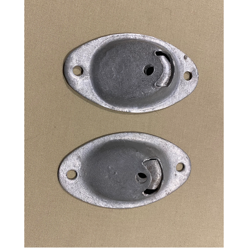 Land Rover Series 1 2 2a 3 Galvanised Tailgate Chain Brackets