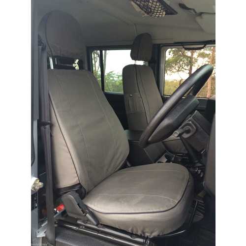 Land Rover Defender 90 Front & Rear Jump Canvas Seat Covers Escape South Africa