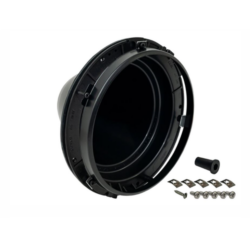 Land Rover Defender/Series Headlamp Bezel/Bowl Kit Black Ring